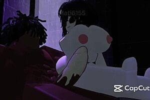 intruder hidden in my house gets what she deserves, big ass and cock action