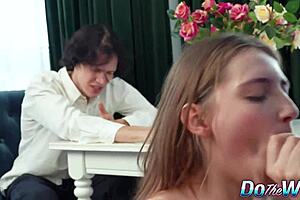 Perverted cop dominates in ass, while useless cuck watches helplessly.