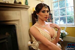 Busty Brunette Milf Models Strip Naked And Show Off