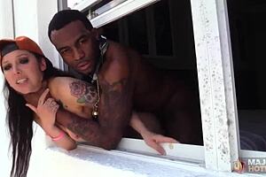 inked beauty stella von savage getting her pussy drilled by rome major