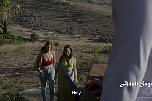 Avery Black succumbs to peer pressure, while Bella Rolland resists in this taboo threesome