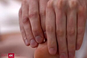 Luna Rishi's Foot Massage Session Turns Into Passionate Redhead Fucking With Partner
