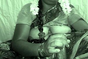 In the dorm, my beautiful Indian servant with long hair surprises me with an intense blowjob outdoors.