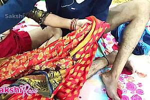 Hot Indian Sakshi's pussy fucked hard in saree! Dirty talk!
