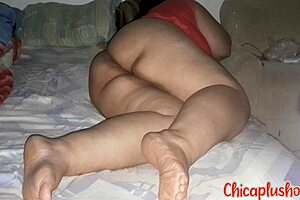 Big ass BBW amateur in homemade scene