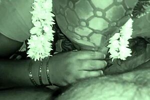 In the dorm, my beautiful Indian servant with long hair surprises me with an intense blowjob outdoors.