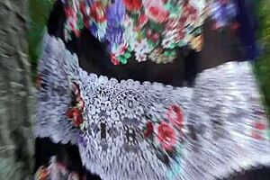 Hairy Mature Flashing In The Park