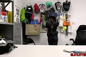 Mira Monroe Sucks Officer Rusty's Huge Cock Intensely