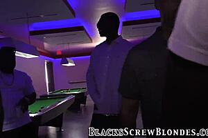 slut overwhelmed by interracial gangbang emotions