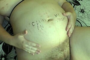 9 Month Pregnant Milf Wife Triple Creampie!