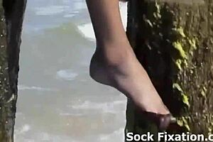 watching a hot lesbian pantyhose orgy with footjob and sucking