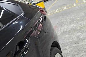 the wife decides to expose herself without panties in public outdoor setting