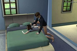 passionate sex with 18 19 yo teen in sims 4