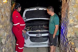 Pregnant Mechanic Receives Sausage For Her Payment Part 1