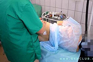 Lustful doctor fucks a girl on the table