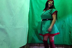 intense craving: naughty christmas elf wants big cock in latin pussy