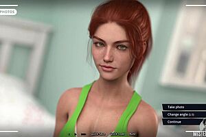 Oh, that summer heat making her horny shaved pussy so wet!