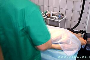 Lustful doctor fucks a girl on the table