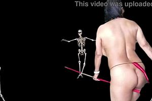 Intense halloween fucking dance features agarabas and olpr with big ass teasing and gaping close-ups