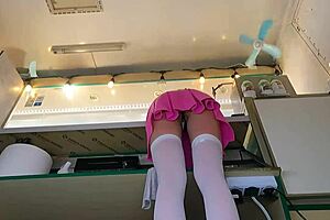 I Couldn't Resist Kissing Her At Work When She Bent Over The Counter