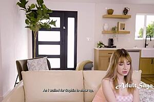 Experienced Jane teaches nervous teen lesbian first time sex