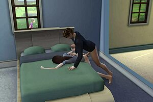 passionate sex with 18 19 yo teen in sims 4