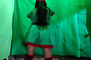 intense craving: naughty christmas elf wants big cock in latin pussy