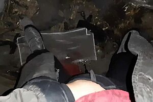 Village Girl Masturbates Hotly In A Cold Barn