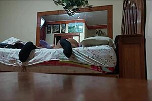 Young woman sucks thick 54-year-old cock intensely