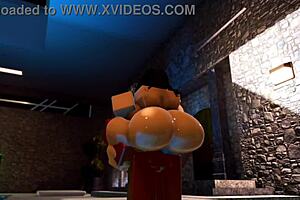 Feeling the rough passion with big black cocks in Roblox sex episode two.