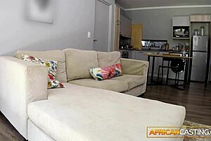 Fat Black Booty Kenyan Slut Rammed Doggystyle At Amateur Casting Interview