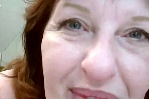 Dawnskye1962 worships her ass and teases with big natural tits