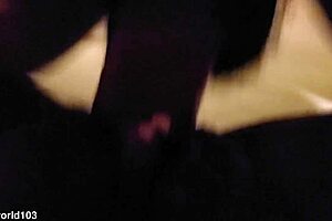 Tiny stripper bii performing