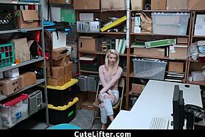 Perky teen 18+ must take officers load as punishment