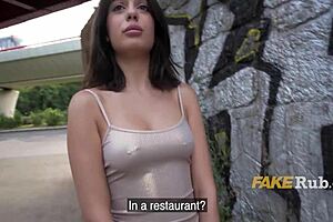 Random italian girl picked for hot street fucking