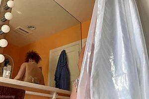 Caught jerking off, she finishes you