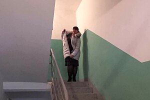 bbw with a anal plug in a fat ass runs on a treadmill and then completely undresses in a public place fetish compilation