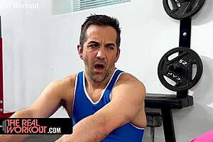 I Enjoy Wrestling with My Buddies in the Workout Trailer