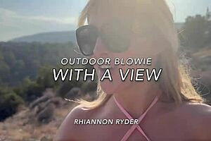 Passionate Blowjob In The Mountains