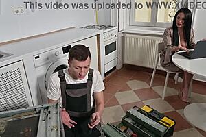 Agitated Babe Anissa Kate Relieves Her Tension During Adulterous Dp Threesome Gp3213