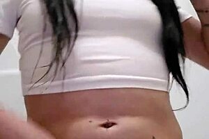 look at emy angel posing in her wet t-shirt, it's so revealing