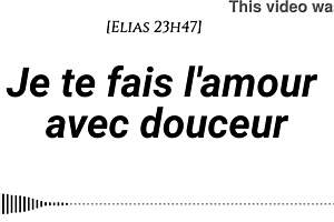 We make love gently with tenderness and passion