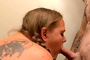 rough throat fuck with facial and cum eating?