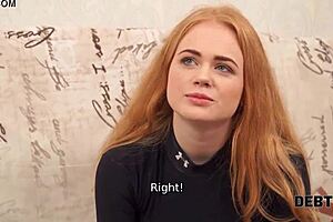 debt4k collector enjoys tender mouth and shaved pussy of adorable debtor