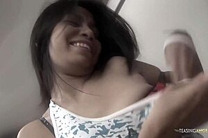 babe from asian takes hard dick in wet pussy