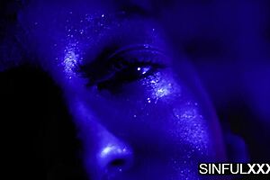 Ebony babe bound for passionate sweat-inducing pleasure