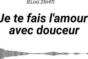 We make love gently with tenderness and passion