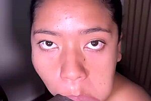 he cant last long enough and cums early while eating every inch of his huge cock -amateur couple- nysdel