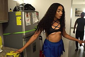 my boss so hot, i seduce and fuck him in kitchen then bedroom?