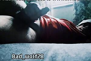 Athletic student massages and masturbates hard cock